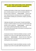 QMHA Test Prep Questions with Verified Answers &ndash; Latest Update&comma; Graded A&plus;