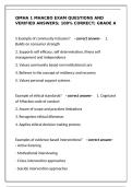 QMHA 1 MHACBO Exam Questions with Verified Answers &ndash; 100&percnt; Correct&comma; Grade A