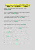 Lineman Apprentice Exam UPDATED ACTUAL  QUESTIONS AND CORRECT ANSWERS