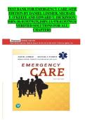 Emergency Care 14th Edition &ndash; Complete Test Bank with Verified Solutions &lpar;All Chapters&rpar;