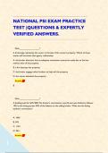 NATIONAL PSI EXAM PRACTICE TEST &vert;QUESTIONS & EXPERTLY VERIFIED ANSWERS&period;
