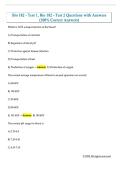 Bio 182 - Test 1&comma; Bio 182 - Test 2 Questions with Answers  &lpar;100&percnt; Correct Answers&rpar; 