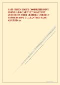 VATI GREEN LIGHT COMPREHENSIVE FORMS A&comma;B&C NEWEST 2026 STUDY QUESTIONS WITH VERIFIED CORRECT ANSWERS 100&percnt; GUARANTEED PASS &vert; ASSURED A&plus;