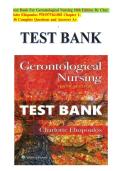 TEST BANK FOR GERONTOLOGICAL NURSING 10TH EDITION BY ELIOPOULOS