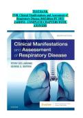 Test Bank for Clinical Manifestations and Assessment of Respiratory Disease 8th Edition &ndash; Terry R&period; Des Jardins &vert; Latest Update 2026 &vert; A&plus; Exam Prep
