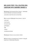 NRS 434VN TOPIC 1 FULL SOLUTION 2026 QUESTIONS WITH ANSWERS GRADED A&plus;