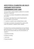 JARVIS PHYSICAL EXAMINATION AND HEALTH ASSESSMENT EIGHTH EDITION COMPREHENSIVE STUDY GUIDE