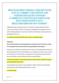 PPR EXAM PREP VERSION 2 2026&sol;2027 WITH  ACTUAL CORRECT QUESTIONS AND  VERIFIED DETAILED ANSWERS  &vert;CURRENTLY TESTING QUESTIONS AND  SOLUTIONS&vert;NEWEST &vert;JUST  RELEASED&excl;&excl;&vert;BRAND NEW VERSION 