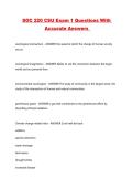 SOC 220 CSU Exam 1 Questions With Accurate Answers 