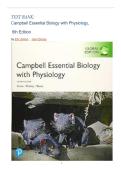 TEST BANK&colon; Campbell Essential Biology with Physiology&comma; 6th Edition by Eric Simon latest edition 2024