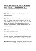 PRAXIS 5713 TEST BANK 2026 EXAM REVIEW WITH SOLVED QUESTIONS GRADED A&plus;