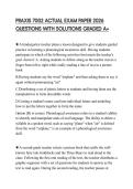 PRAXIS 7002 ACTUAL EXAM PAPER 2026 QUESTIONS WITH SOLUTIONS GRADED A&plus;