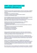 CRPC 2026 QUESTIONS AND ANSWERS &lpar;GRADED A&plus;&rpar;