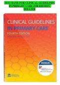 Clinical Guidelines in Primary Care 4th Edition &ndash; Complete Test Bank