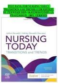 Nursing Today&colon; Transition and Trends 11th Edition &ndash; Complete Test Bank &lpar;100&percnt; Verified&rpar;