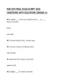 NUR 2214 FINAL EXAM SCRIPT 2026 QUESTIONS WITH SOLUTIONS GRADED A&plus;