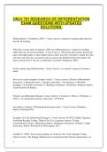 RESEARCH AND PROGRAM EVALUATION EXAM 8 &lpar;701-800&rpar; EXAM QUESTIONS WITH ACCURATE ANSWERS