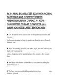 JR 101 FINAL EXAM LATEST 2026 WITH ACTUAL QUESTIONS AND CORRECT VERIFIED ANSWERS&sol;ALREADY GRADED A&plus; 100&percnt; GUARANTEED TO PASS CONCEPTS &lpar;ALL WHAT YOU NEED&rpar; LATEST EDITION 2026