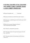 JR 101 FINAL EXAM PREP ACTUAL EXAM PAPER WITH VERIFIED CORRECT ANSWERS GRADED A&plus; 100&percnt; CORRECT UPDATED 2026