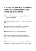 JR 101 FINAL TEST BANK LATEST 2026 BUNDLED EXAMS QUESTIONS AND ANSWERS 100&percnt; VERIFIED AND REVISED EDITION