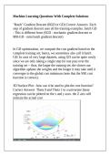 Machine Learning Questions With Complete Solutions