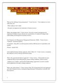 MADM 701 - HELLER - MODULE 1 - CH 1 EXAM QUESTIONS WITH ACTUAL ANSWERS UPDATED &period;