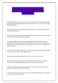 CHS 701 EXAM QUIZZES WITH VERIFIED UPDATED CORRECT SOLUTIONS