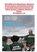 Test Bank for Crisis Negotiations&comma; 6th Edition by Michael McMains&comma; Wayman Mullins & Andrew Young &vert; All Chapters Covered