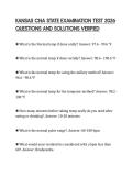 KANSAS CNA STATE EXAMINATION TEST 2026 QUESTIONS AND SOLUTIONS VERIFIED