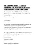 NP 235 EXAM 1 UNITS 1-3 ACTUAL EXAMINATION 2026 QUESTIONS WITH COMPLETE SOLUTIONS GRADED A&plus;
