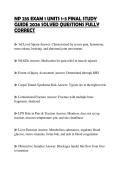 NP 235 EXAM 1 UNITS 1-3 FINAL STUDY GUIDE 2026 SOLVED QUESTIONS FULLY CORRECT