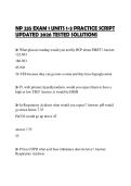 NP 235 EXAM 1 UNITS 1-3 PRACTICE SCRIPT UPDATED 2026 TESTED SOLUTIONS