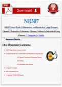 NR 507 &sol; NR507 Edapt Week 3 Obstructive and Restrictive Lung Diseases&comma; Chronic Obstructive Pulmonary Disease&comma; Asthma & Interstitial Lung Disease &vert;&vert; Complete A&plus; Guide&period;