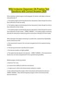 WGU Inclusive Classroom OA Practice Test Questions with Correct Answers 2026
