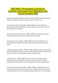 D662 WGU- Personalized Learning for Inclusive Classrooms Exam Questions with Correct Answers 2026