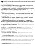 Section 1 for D662 Personalized Learning for Inclusive Classrooms through WGU &vert; Questions and Answers &vert; 2026 Update &vert; 100&percnt; Correct&period;