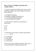 Phase 2&colon; Exam II-1 &lpar;Firefighter II&rpar; Questions With Complete Solutions
