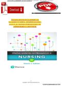 Effective Leadership and Management in Nursing &ndash; 9th Edition&comma; Eleanor J&period; Sullivan&comma; Complete Test Bank&comma; All Chapters&comma; Latest Edition&comma; A&plus; Questions and Answers
