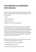 NR 511 MIDTERM EXAM COMPREHENSIVE STUDY GUIDE 2026