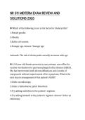 NR 511 MIDTERM EXAM REVIEW AND SOLUTIONS 2026
