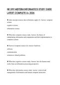 NR 599 MIDTERM INFORMATICS STUDY GUIDE LATEST COMPLETE A&plus; 2026