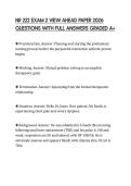 NR 222 EXAM 2 VIEW AHEAD PAPER 2026 QUESTIONS WITH FULL ANSWERS GRADED A&plus;