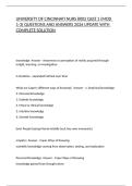 UNIVERSITY OF CINCINNATI NURS 8002 QUIZ 1 &lpar;MOD 1-3&rpar; QUESTIONS AND ANSWERS 2026 UPDATE WITH COMPLETE SOLUTION
