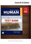 Test Bank for The Art of Being Human 12th Edition &lpar;2026&rpar; &ndash; Janaro &ndash; PDF