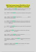 MQF Fuel System Exam UPDATED ACTUAL  QUESTIONS AND CORRECT ANSWERS