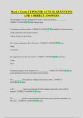 Mech 4 Exam 2 UPDATED ACTUAL QUESTIONS  AND CORRECT ANSWERS