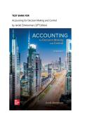 Test Bank For Accounting for Decision Making and Control 10th Edition by Jerald Zimmerman&vert; All Chapters&vert;&vert; Latest 2026
