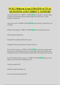 PCM 2 Midterm Exam UPDATED ACTUAL  QUESTIONS AND CORRECT ANSWERS