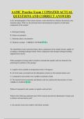 AAMC Practice Exam 1 UPDATED ACTUAL  QUESTIONS AND CORRECT ANSWERS