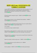 HSMT 4202 Exam 1 QUESTIONS AND  CORRECT ANSWERS